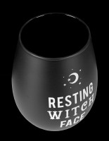 Black Wine Goblet - Resting Witch Face
