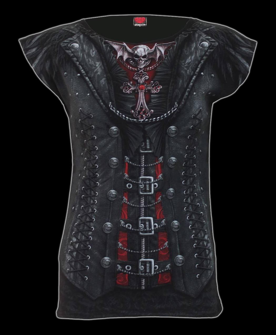 Damen T-Shirt Gothic - Gothess Wrap