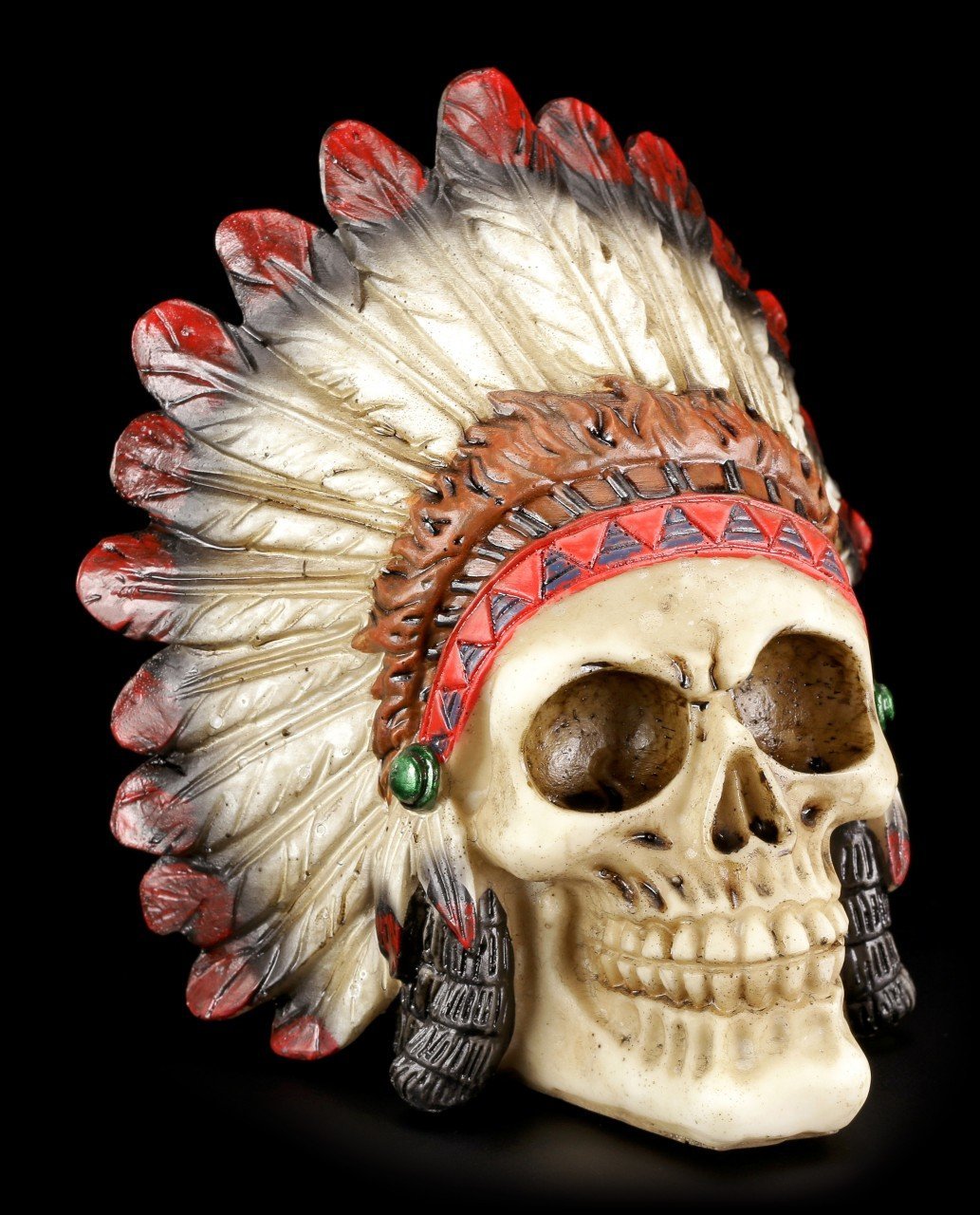 Totenkopf Indianer Häuptling - Mittel