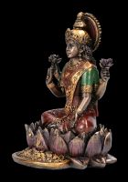 Lakshmi Figur auf Lotusblüte klein