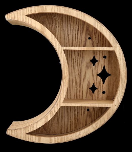Wall Shelf - Crescent Moon with Stars
