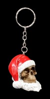 Totenkopf Schlüsselanhänger - Weihnachtsmann mit Bart