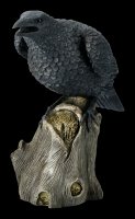 Large Black Raven Figurine - Ravens Cry