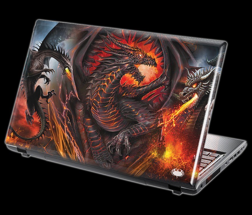Fantasy Laptop Skin - Drachen Collage