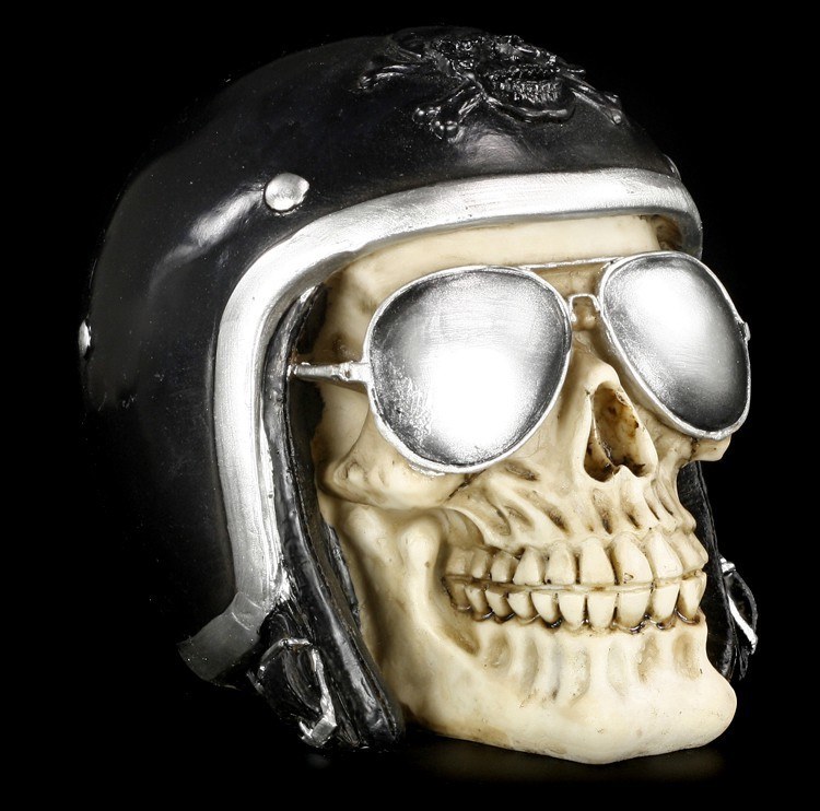 Totenkopf mit schwarzem Helm - The Enforcer