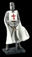 Ritter Figur - Kreuzritter mit weißem Umhang