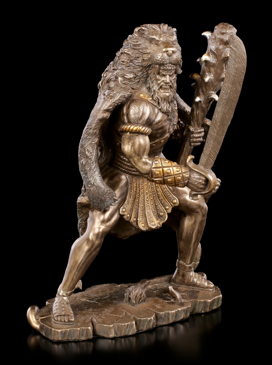 Herkules Figur mit Säbel und Keule