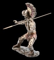 Gladiator Figur - Murmillo im Kampf mit Speer