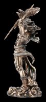 Zeus Figurine with Eagle and Thunderbolt