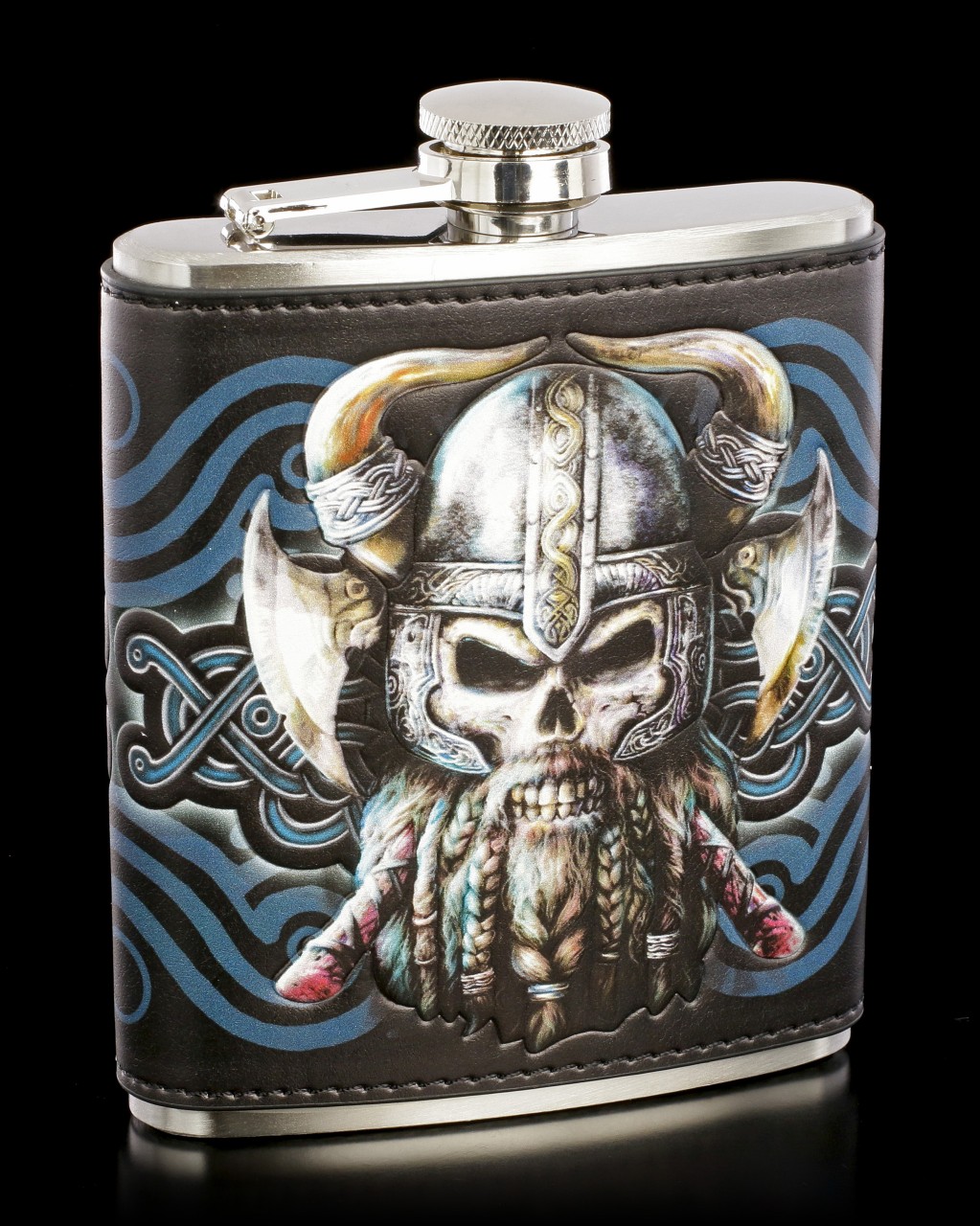 Hip Flask with Viking Skull - Danegeld