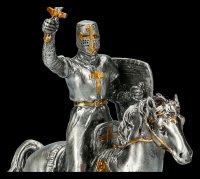 Zinn Ritter auf Pferd mit Schwert