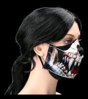 Gesichtsmaske Skelett - Dämonen Zähne