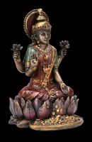 Lakshmi Figurine on Lotus Flower small
