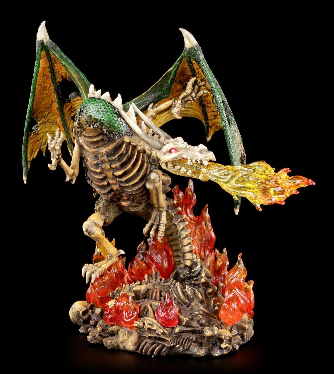 Dragon Figurine with red Eyes LED