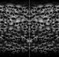 Multifunktions-Gesichtstuch - Totenköpfe Twisted Skulls