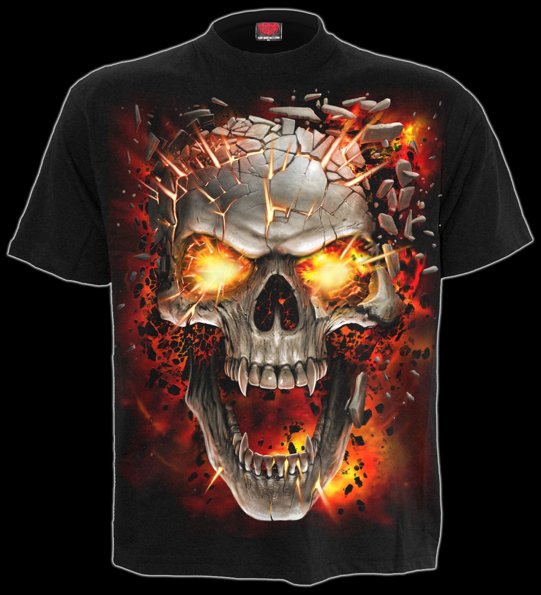 Skull Blast - Spiral Gothic T-Shirt