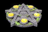 Tealight Holder - Wicca Pentagram