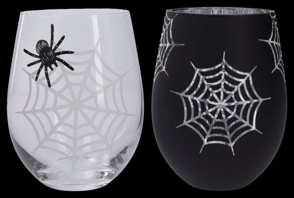 Wine Glass Set of 2 - Spiders 