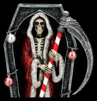 Sensenmann Weihnachtsfigur im Sarg - Merry Cryptmas