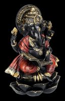 Ganesha Figur schwarz - Schreibt in Buch