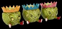 Rosenkohl Figuren 3er Set - Drei weise Sprouts