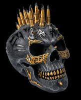 Skull Figurine - Bullet Iro Black-Gold