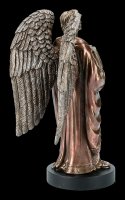 Engel Schutzengel Fee Elfe Dekostatue Erzengel Uriel Figur auf Podest 