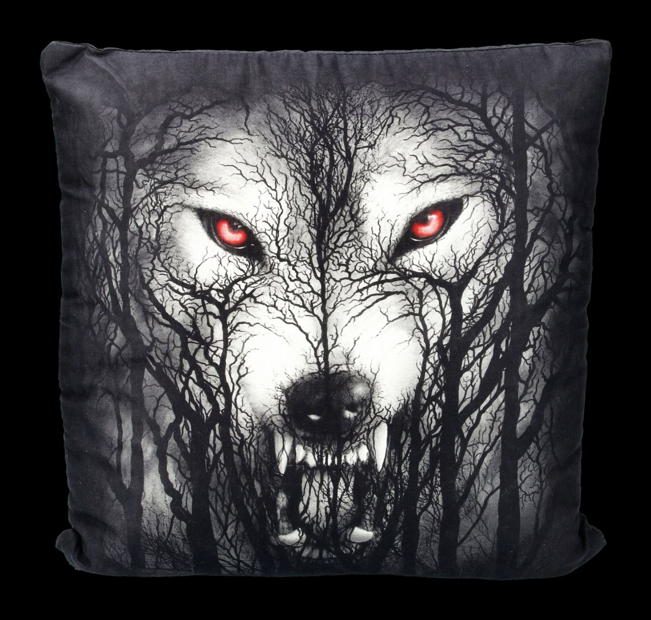 Spiral Gothic Kissen - Forest Wolf