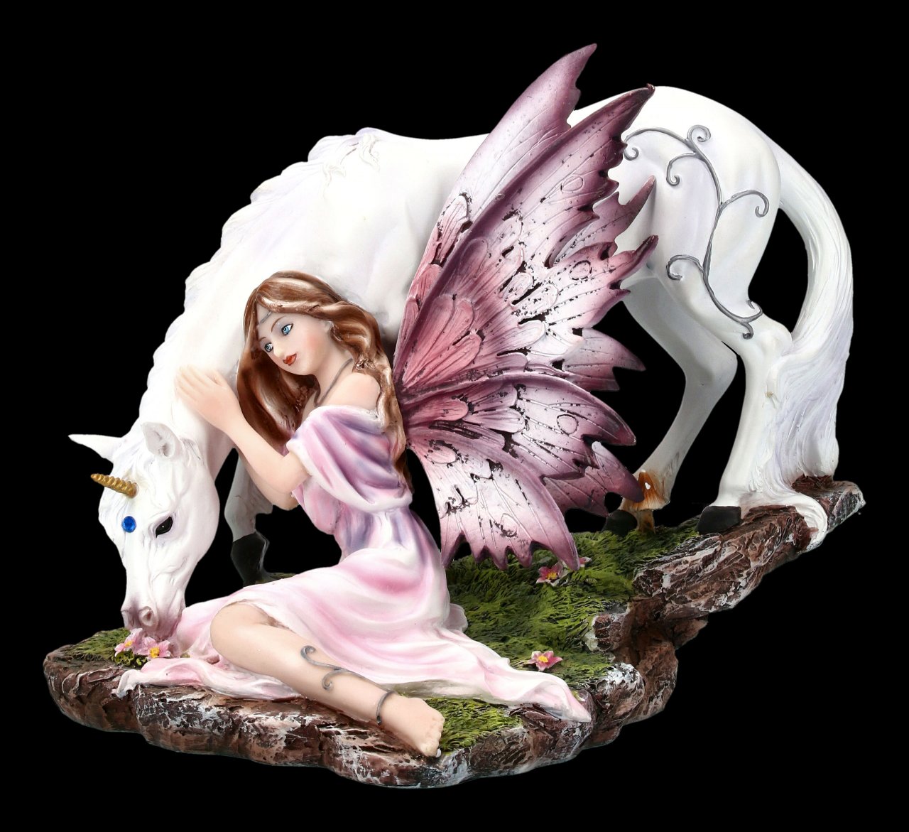 Fairy Figurine with Unicorn - Calmina