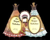 Wild West Picture Frame - Two Indian Tipis