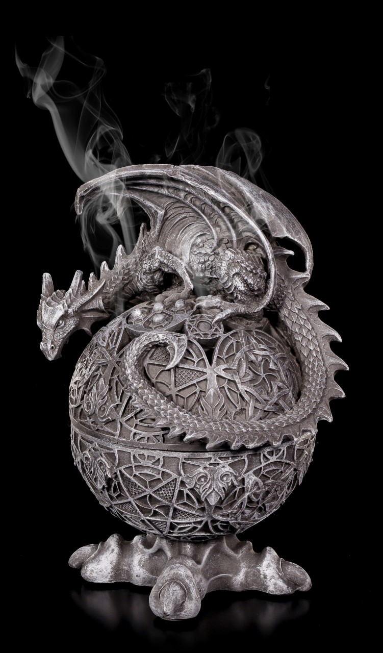Incense Cone Holder - Dragon Globe