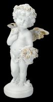 Engel Figur - Putte mit Rosenkorb