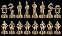 Schachfiguren Samurai - Metall groß