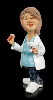 Funny Job Figur - Apothekerin mit Tablettendose