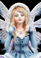 Winter Fairy Figurine - Ilais with Snow Bunny