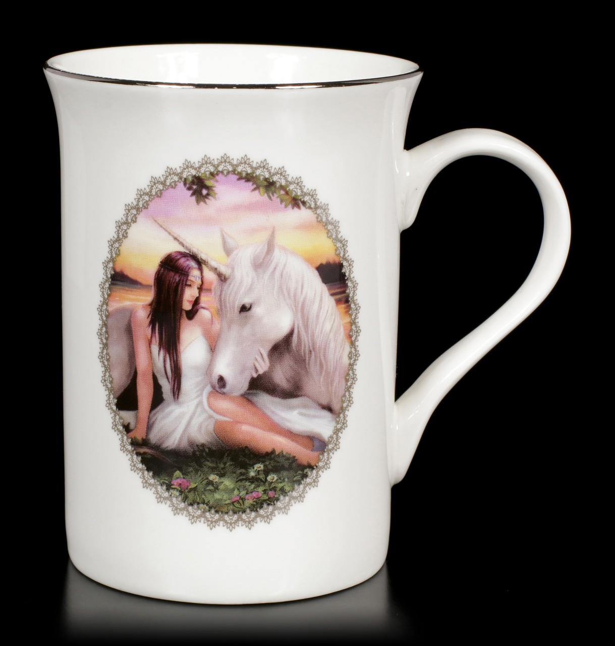 Mug with Unicorn - Pure Heart by Anne Stokes