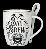 Tasse mit Löffel - Fledermaus Bat Brew
