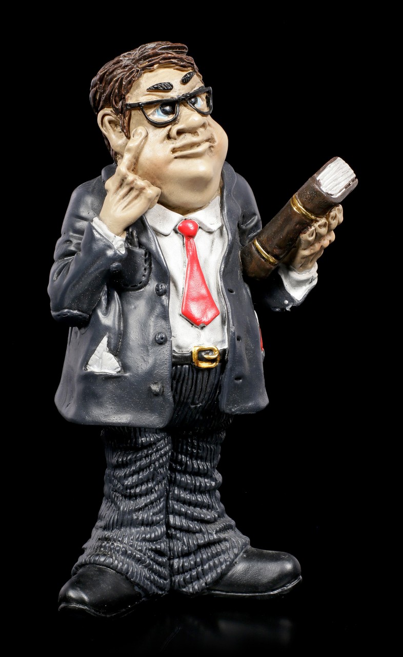 Funny Job Figurine - Fat Lawyer with Code Law