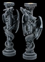 Dragon Candlestick - Set of Two