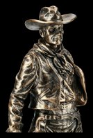Cowboy Figur mit Sattel und Gewehr
