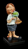 Funny Job Figurine - Teacher with Globe
