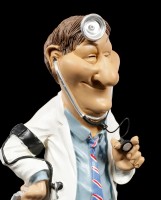 Funny Job Figurine - Doctor with Stethoscope