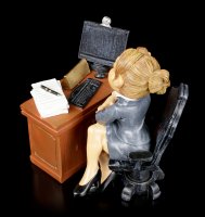 Funny Job Figur - Lady Boss am Schreibtisch