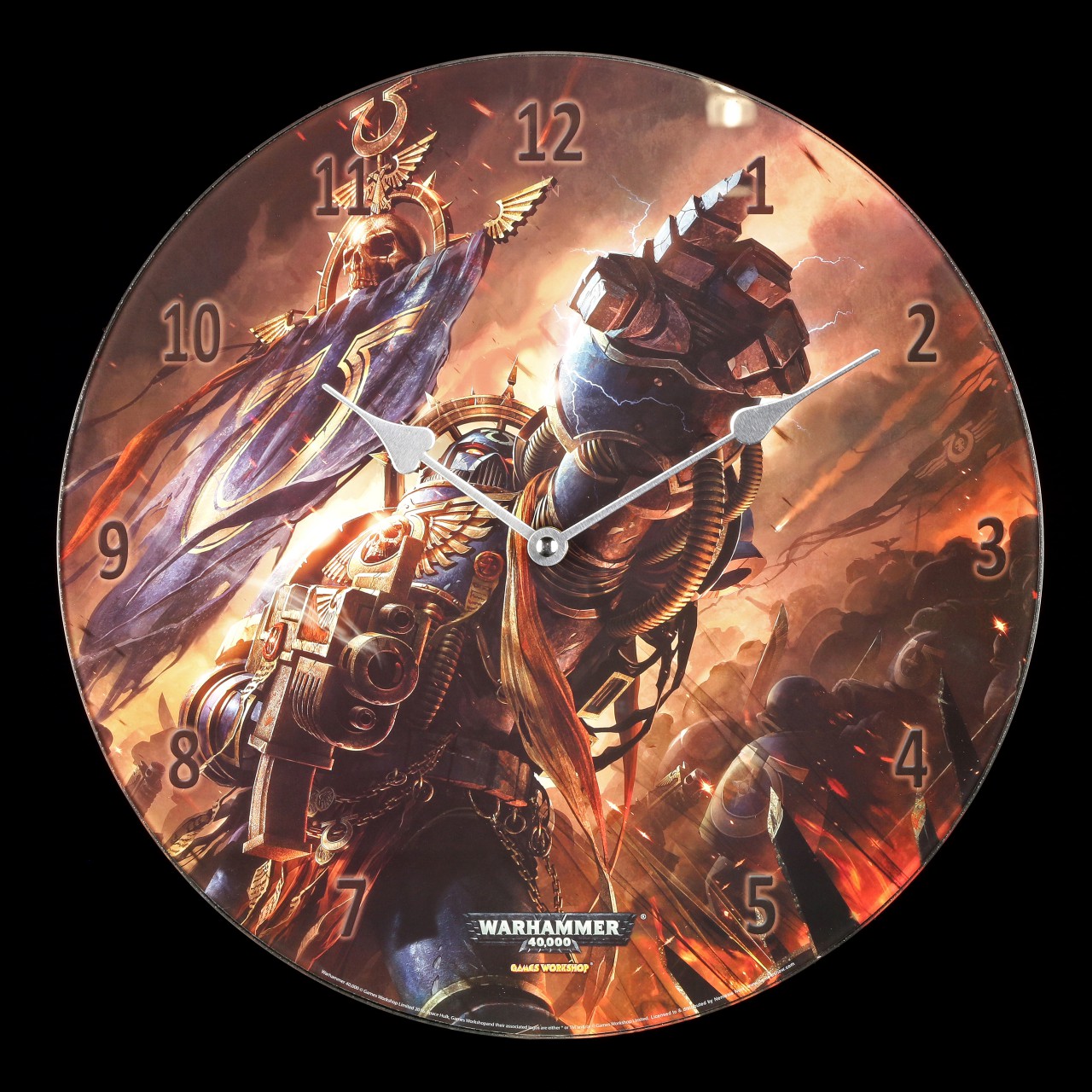 Glass Clock Warhammer - Ultramarines