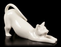 Porzellan Katze - Streckend