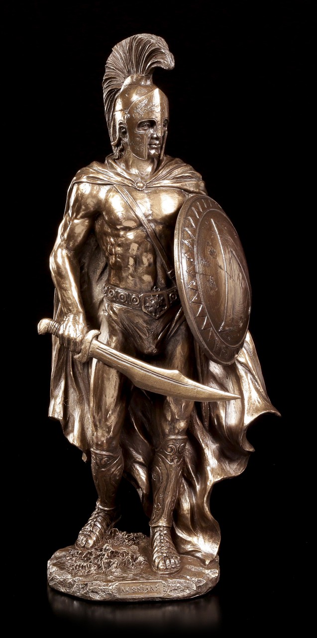 Leonidas Figur - Spartaner mit Schild und Schwert