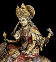 Hindu God Figurine - Durga - Riding on Tiger
