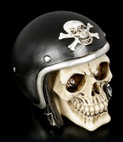 Skull with Motorcycle Helmet
