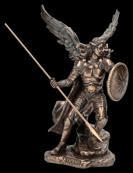 Archangel Raphael Figurine with Spear