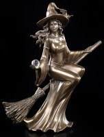 Witch Figurine - Witch Riding a Broom